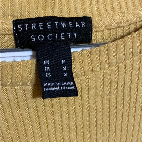 Yellow Knot Front Long Sleeve - Picture 2 of 2